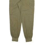 RIVER ISLAND Womens Cotton Blend Khaki Regular Cargo Trousers W28 L28 Stylish