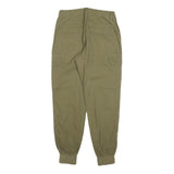 RIVER ISLAND Womens Cotton Blend Khaki Regular Cargo Trousers W28 L28 Stylish