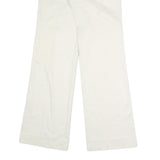 ETE COMME HIVER Womens Cotton Blend White Relaxed Straight Trousers W28 L32