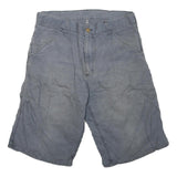 CARHARTT Mens Shorts Blue Casual Cotton Blend M W32 Durable Workwear