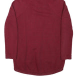 NIKE Mens Maroon Full Zip Hoodie S Cotton Blend Casual Sportswear