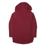 NIKE Mens Maroon Full Zip Hoodie S Cotton Blend Casual Sportswear
