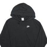 NIKE Womens Black Hoodie XS Cotton Blend Casual Sportswear Pullover