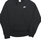 NIKE Womens Black Hoodie XS Cotton Blend Casual Sportswear Pullover