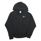 NIKE Womens Black Hoodie XS Cotton Blend Casual Sportswear Pullover