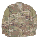 INSECT REPELLENT APPAREL Mens Green Camouflage Cotton Blend Button Jacket L