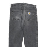 CARHARTT Mens Cotton Blend Black Regular Straight Trousers W32 L25 Workwear