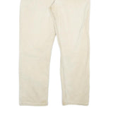 CARHARTT Mens Jeans Beige Relaxed Straight Cotton Blend W38 L32 Workwear Zip