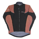 BERGHAUS Mens Black & Rust Outdoor Jacket S Polyester Zip Gore-Tex Waterproof