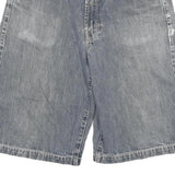 ENYCE Mens Shorts Blue Casual Cotton Blend L W30 Embroidered Logo Pockets