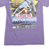 GILDAN Mens Purple 2019 Lucas Oil Pro Motocross Championship Graphic T-Shirt S