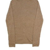 PECK & PECK WEEKEND Womens Beige Zip Up Hoodie M Knitwear Casual