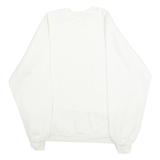 JERZEES Mens White UCLA Crew Neck L Cotton Blend Pullover Sweatshirt