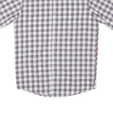 WRANGLER Mens White & Red Check Shirt M Cotton Short Sleeve Casual Summer
