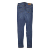 LEVI'S Womens Slim Blue Denim Medium Wash Jeans W27 L31 Cotton Blend Zip