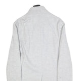 ZARA Mens Grey Button Jacket S Polyester Blend Plain Elegant Lightweight