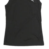 PUMA Womens Black Polyester Sleeveless Crew Neck T-Shirt XS Sports Activewear