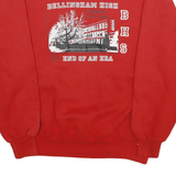 RUSSELL ATHLETIC Mens Red Bellingham High Sweatshirt Crew Neck XL Casual