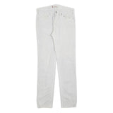 LEVI'S 519 Mens Slim White Jeans Denim Medium W30 L32 Classic Cotton Blend