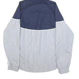NIKE Womens Navy Blue & White Colourblock Hooded Jacket XL Polyester Zip