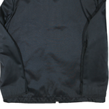 Mens Black Polyester Blend Plain Zip Jacket XL Casual Lightweight Workwear