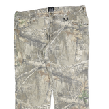 REAL TREE Mens Cotton Blend Camouflage Regular Fit Straight Trousers W38 L30