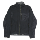 NIKE Mens Black & Grey Zip Jacket M Polyester Blend Sportswear Casual