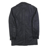 G-STAR Womens Black Jacket M Cotton Blend Button Closure Double Breasted Classic