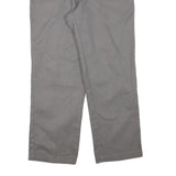 DICKIES Mens Cotton Blend Grey Regular Straight Trousers W34 L29 Workwear