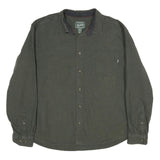 WOOLRICH Mens Green Cotton Shirt 2XL Casual Button Shirt Long Sleeve
