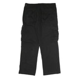 UNION BAY Mens Cotton Black Regular Cargo Trousers W36 L32 Workwear Zip Closure