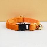 Anypet Large Sunset Orange Cat Collar with Safety Buckle, Bell & Durable Adjustable Strap – Stylish Comfortable Pet Accessory for Cats