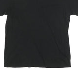 CALVIN KLEIN JEANS Mens Black V-Neck T-Shirt M Cotton Blend Crew Neck Short