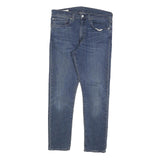LEVI'S 512 BIG E Mens Slim Jeans Blue Denim W34 L27 Classic Cotton Blend Zip