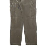 CARHARTT Mens Cotton Blend Brown Regular Fit Straight Leg Trousers W32 L32
