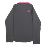 THE NORTH FACE Womens Black & Pink Jacket S Polyester Blend Zip Outdoor