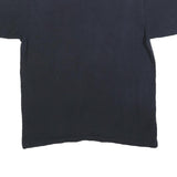 Mens Black Graphic T-Shirt L Short Sleeve Crew Neck Soft Cotton Blend