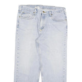 CARHARTT Mens Relaxed Blue Denim Light W38 L29 Casual Workwear Zip Fastening