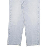 CARHARTT Mens Relaxed Blue Denim Light W38 L29 Casual Workwear Zip Fastening