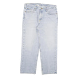 CARHARTT Mens Relaxed Blue Denim Light W38 L29 Casual Workwear Zip Fastening