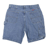 WRANGLER Mens Shorts Blue Casual Denim L W36 Classic Cotton Blend