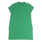 POLO RALPH LAUREN Womens Green Cotton Polo Shirt Dress Short Sleeve L