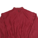 SILVERWOODS Mens Maroon Zip Jacket XL Polyester Blend Casual Lightweight