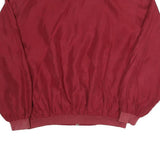 SILVERWOODS Mens Maroon Zip Jacket XL Polyester Blend Casual Lightweight