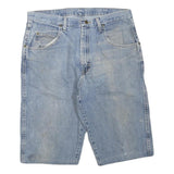 WRANGLER Mens Denim Blue Casual Shorts L W36 Classic Cotton Blend Comfortable