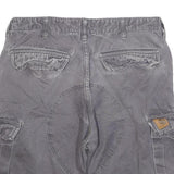 CARHARTT Mens Shorts Grey Cargo Cotton Blend M W33 Durable Workwear