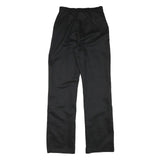 WRANGLER Womens Black Relaxed Straight Trousers W27 L32 Cotton Blend Zip