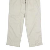 CHAPS RALPH LAUREN Mens Cotton Cream Classic Straight Trousers W36 L30 Casual