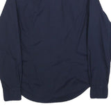 RALPH LAUREN SPORT Womens Blue Slim Shirt S Classic Embroidered Logo Button