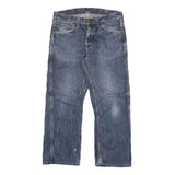 CARHARTT Mens Blue Regular Fit Straight Denim Jeans W32 L26 Button Closure